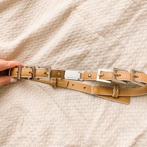 Karen Millen Accessories - Karen Millen leather and silver belt (NWOT) Karen Millen Accessories - Karen Millen leather and silver belt (NWOT)